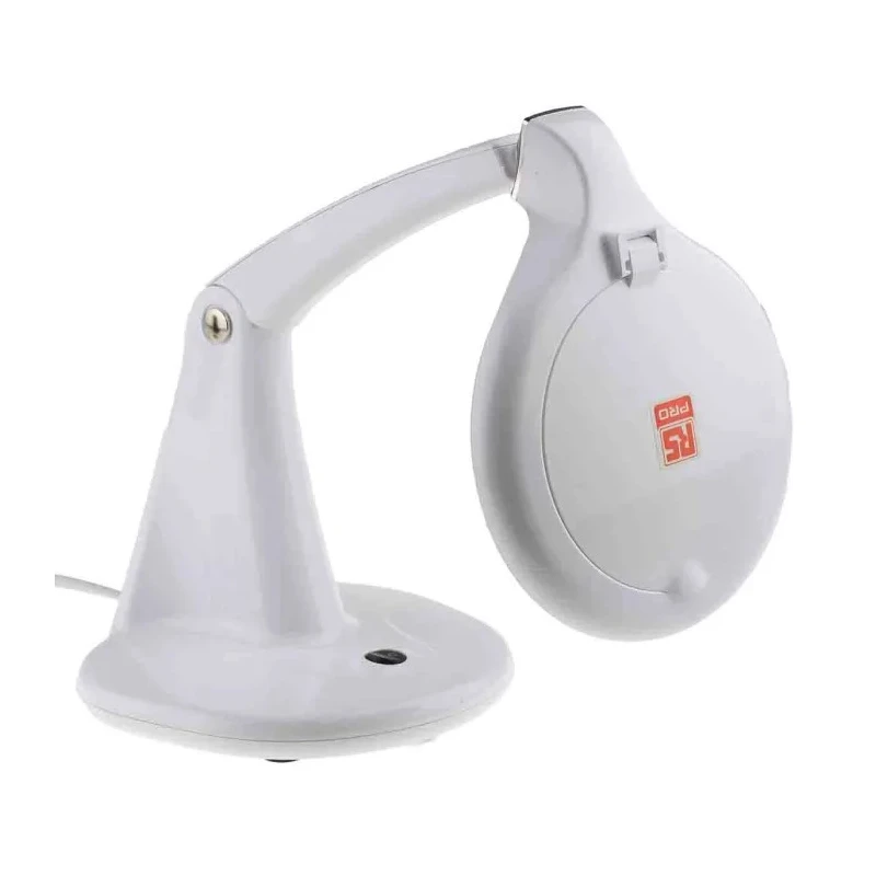 RS PRO LED Magnifying Lamp with Integral Base, 3dpt and 12dpt Lenses, 100 mm Lens Diameter 808-7046