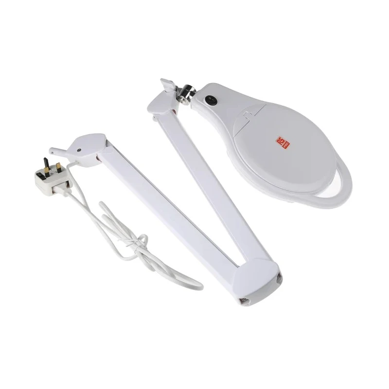 RS PRO LED Magnifying Lamp with Table Clamp Mount, 3dpt and 5dpt, 125 mm Lens Diameter, 8W LED Lamp 808-7042