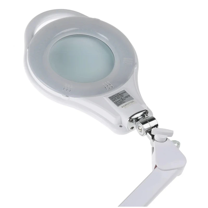 RS PRO LED Magnifying Lamp with Table Clamp Mount, 3dpt and 5dpt, 125 mm Lens Diameter, 8W LED Lamp 808-7042