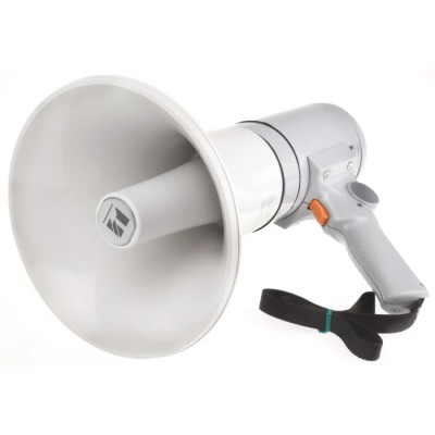 TOA Hand Megaphone 15W Grey ABS, Acrylonitrile Styrene Acrylate Material ER-1215