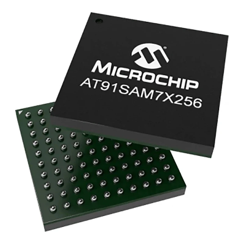 Microchip 32-bit ARM AT91 Microcontroller 256kB FLASH, 64kB SRAM, 55 MHz, 100-Pin LQFP AT91SAM7X256C-AU