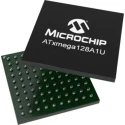 Microchip 16 bit AVR ATmega Microcontroller 32 MHz 128kB FLASH 100-Pin VFBGA ATXMEGA128A1U-C7U