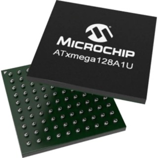 Microchip 16 bit AVR ATmega Microcontroller 32 MHz 128kB FLASH 100-Pin VFBGA ATXMEGA128A1U-C7U