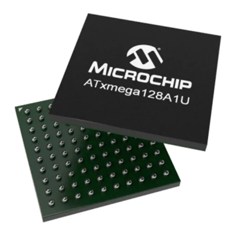 Microchip 16 bit AVR ATmega Microcontroller 32 MHz 128kB FLASH 100-Pin VFBGA ATXMEGA128A1U-C7U
