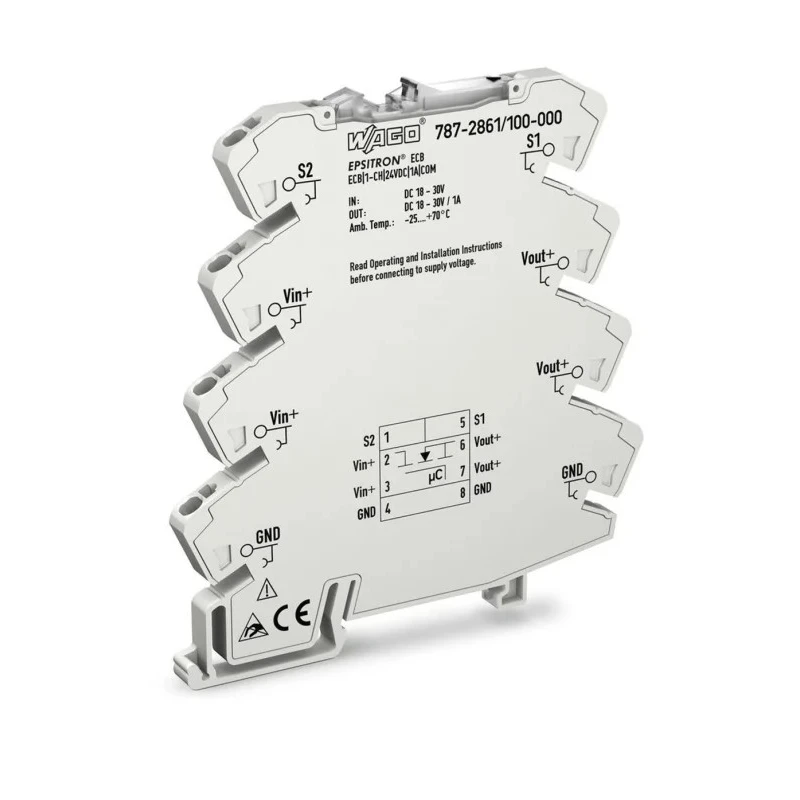 WAGO EPSITRON Electronic Circuit Breaker 1A 24V DIN Rail 787-2861/100-000