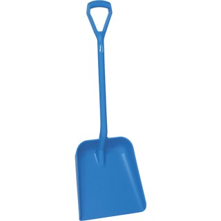 Vikan Square Shovel Blue Blade Width 345 mm, Handle Length 1150 mm Polypropylene 56233