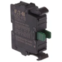 Eaton Contact Block for Use with RMQ-Titan 22.5 mm Drilling Dimensions, Front Mount, Screw Terminal, 6A 216504 M22-AK10