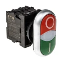 Eaton RMQ Titan M22 Series Illuminated Push Button Switch, Panel Mount, 22mm Cutout, 1 NO/1 NC, IP66 IP66