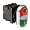 Eaton RMQ Titan M22 Series Illuminated Push Button Switch, Panel Mount, 22mm Cutout, 1 NO/1 NC, IP66 IP66