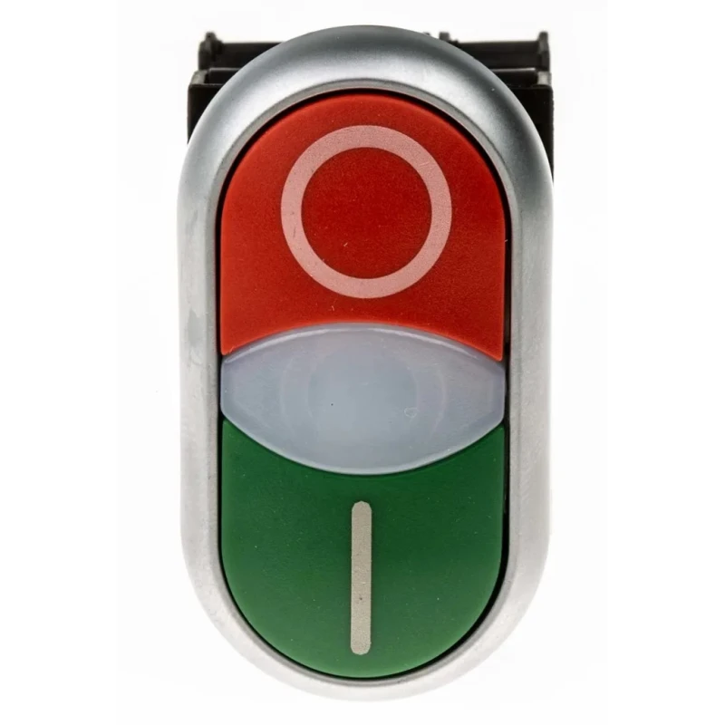 Eaton RMQ Titan M22 Series Illuminated Push Button Switch, Panel Mount, 22mm Cutout, 1 NO/1 NC, IP66 IP66