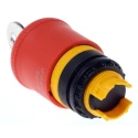 Eaton RMQ Titan Series Key Release Emergency Stop Push Button, Panel Mount, 22.5mm Cutout, 1 NC, IP66 216514 M22-PVS/K01