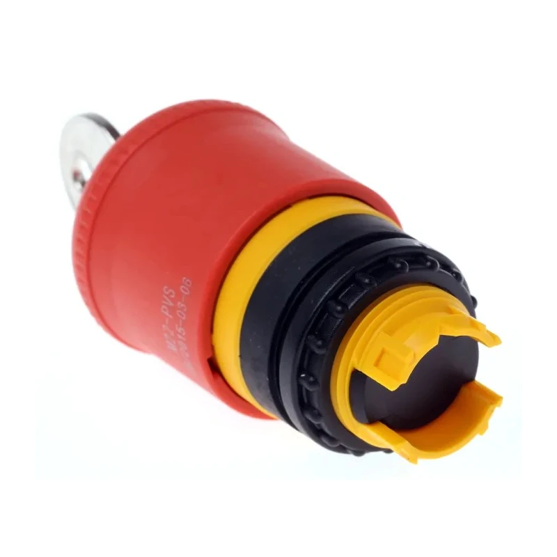 Eaton RMQ Titan Series Key Release Emergency Stop Push Button, Panel Mount, 22.5mm Cutout, 1 NC, IP66 216514 M22-PVS/K01