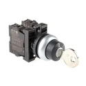 Eaton Key Switch Screw Termination 22mm Cutout Diameter 60° Key Index Angle RMQ-Titan M22 Series 216517 M22-WRS/K11