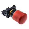 Eaton RMQ Titan M22 Series Pull Release Emergency Stop Push Button, Panel Mount, 22 mm Cutout, 1 NC, IP67 216515 M22-PV/K01