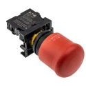 Eaton RMQ Titan M22 Series Pull Release Emergency Stop Push Button, Panel Mount, 22 mm Cutout, 1 NC, IP67 216515 M22-PV/K01