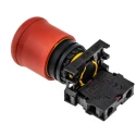 Eaton RMQ Titan M22 Series Pull Release Emergency Stop Push Button, Panel Mount, 22 mm Cutout, 1 NC, IP67 216515 M22-PV/K01
