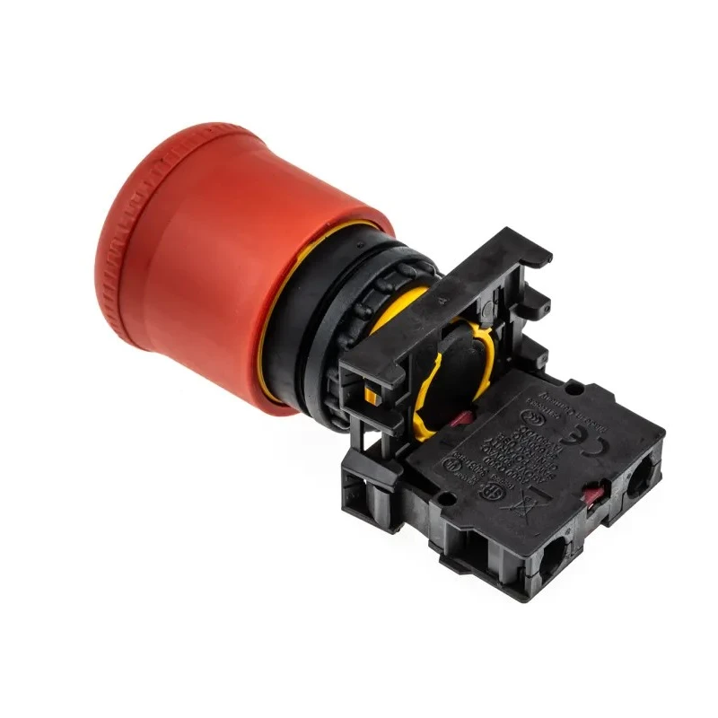 Eaton RMQ Titan M22 Series Pull Release Emergency Stop Push Button, Panel Mount, 22 mm Cutout, 1 NC, IP67 216515 M22-PV/K01