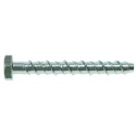 RS PRO Zinc Plated Steel Anchor Bolt 14 x 200 mm Thread Size, Drill Diameter 16 mm, Maximum Fixing Thickness 140 mm 177-6920