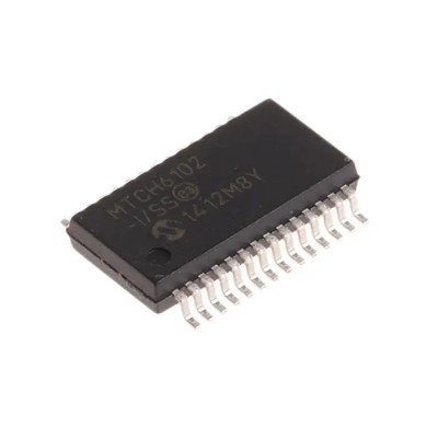Microchip Capacitive Touch Screen Controller 12 bit 400 kbps I2C, 28-Pin SSOP MTCH6102-I/SS