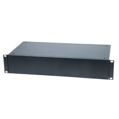 nVent SCHROFF 2U 19 in Rack Mount Case Steel Enclosure Grey Aluminium Panels China 14821205