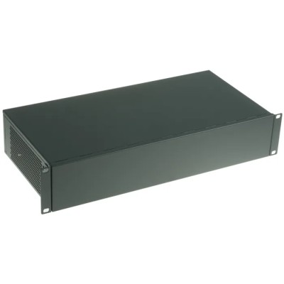 nVent SCHROFF 2 U 19 in Rack Mount Case Interscale M Ventilated Steel Enclosure Grey 14826205