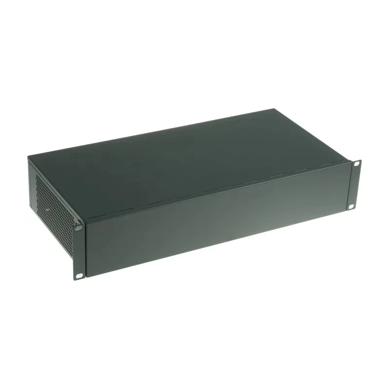 nVent SCHROFF 2 U 19 in Rack Mount Case Interscale M Ventilated Steel Enclosure Grey 14826205