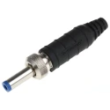 Switchcraft High Amperage Straight DC Power Connector 11A 24 V AC/DC Cable Silver S10KS12
