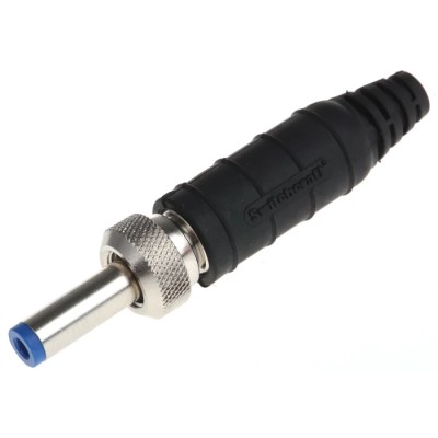 Switchcraft High Amperage Straight DC Power Connector 11A 24 V AC/DC Cable Silver S10KS12