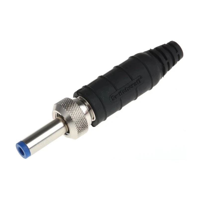 Switchcraft High Amperage Straight DC Power Connector 11A 24 V AC/DC Cable Silver S10KS12
