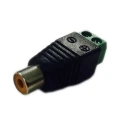 RS PRO Black Straight Cable RCA Socket Nickel Plated 810-4602