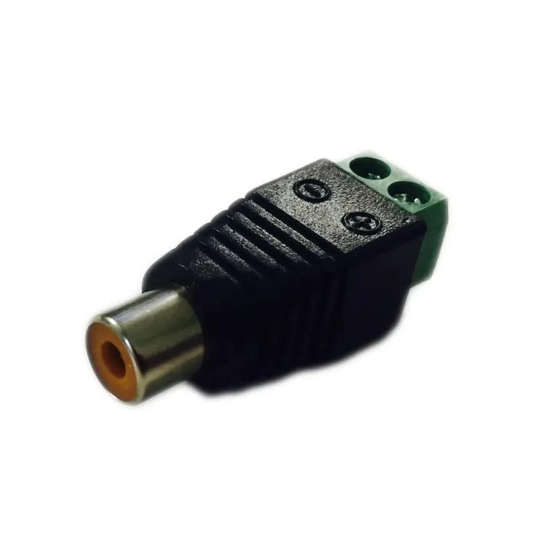 RS PRO Black Straight Cable RCA Socket Nickel Plated 810-4602