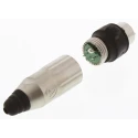 Switchcraft Cable XLR Connector, Straight, 500V, Female, 5 Way, Gold Plating AAA5FZH