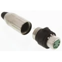 Switchcraft Cable XLR Connector, Straight, 500V, Female, 5 Way, Gold Plating AAA5FZH