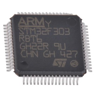 STMicroelectronics STM32F303RBT6 32-Bit ARM Cortex M4 Microcontroller 72 MHz 256kB FLASH 64-Pin LQFP