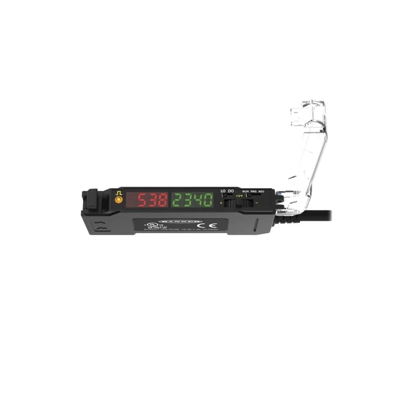 Banner Fibre Amplifier Plastic, Glass Fibre, 1100 mm Detection Range, Push Pull PNP Output, IO-Link Interface DF-G2-KD-2M