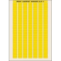 Brady Yellow Label Sheet Laser Printable, 20mm x 6mm, High Temperature, Abrasion and Chemical Resistant ELAT-4-747YL-10
