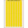 Brady Yellow Label Sheet Laser Printable, 20mm x 6mm, High Temperature, Abrasion and Chemical Resistant ELAT-4-747YL-10