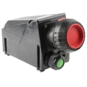 Eaton Heavy Duty Power Connector, Wall Mount, 32A, 415V, IP54/IP66, Fibreglass Reinforced Polyester, Black GHG 5124506R0001