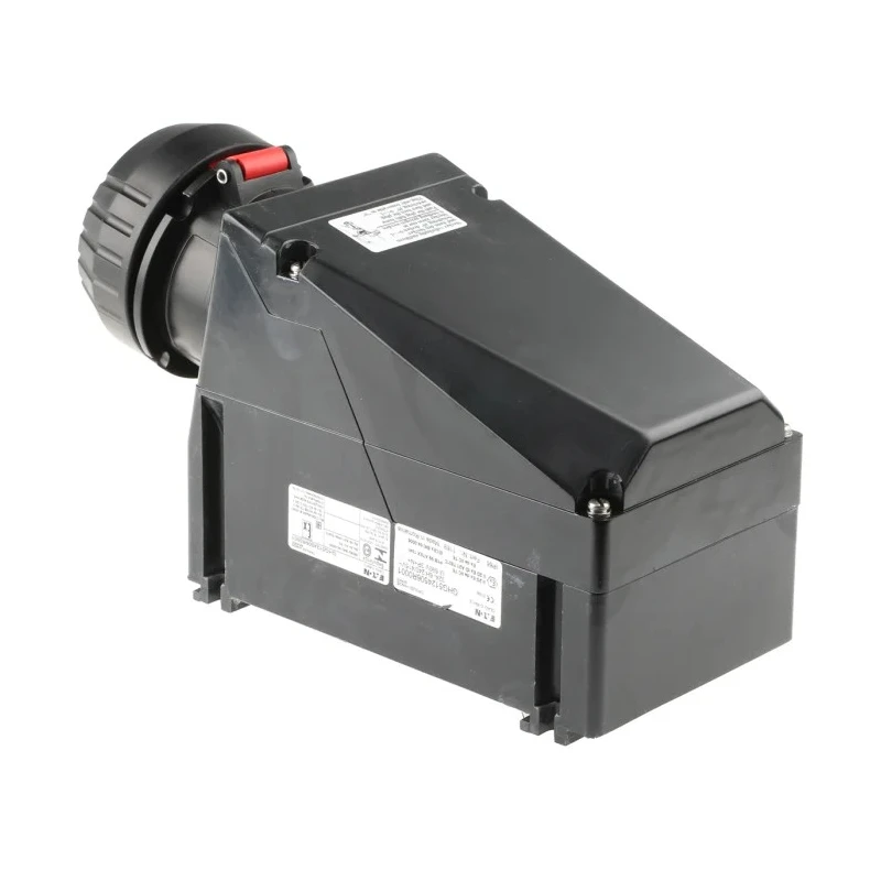 Eaton Heavy Duty Power Connector, Wall Mount, 32A, 415V, IP54/IP66, Fibreglass Reinforced Polyester, Black GHG 5124506R0001