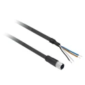 Telemecanique Sensors 4 Way Circular Connector 2 m Cable Length Polyvinyl Chloride Jacket XZCPV1141L20