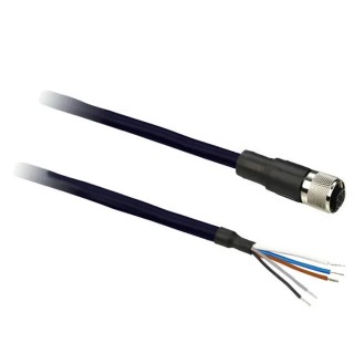 Telemecanique Sensors Female M12 to 3 Way M12 Sensor Actuator Cable 2m XZCPV11V2L2
