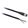 Telemecanique Sensors Female M12 to 3 Way M12 Sensor Actuator Cable 2m XZCPV11V2L2