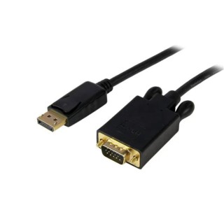 RS PRO 1 port DisplayPort to VGA Adapter 900mm Length 1920 x 1200 pixel Maximum Resolution DP2VGAMM3B