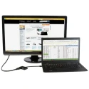 RS PRO 2 Port Mini DisplayPort to HDMI, VGA Adapter 150mm Length 1920 x 1200 Pixel Maximum Resolution MDP2HDVGA