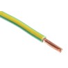 RS PRO Green, Yellow 4 mm² Tri-Rated Hook Up Wire, 12 AWG, 52/0.3 mm Core Strands, 100 m, Polyvinyl Chloride Jacket 811-1445