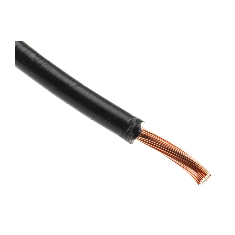 RS PRO Black 4 mm² Tri-Rated Hook Up Wire, 12 AWG, 52/0.3 mm Strands, 100 m, Polyvinyl Chloride 811-1442