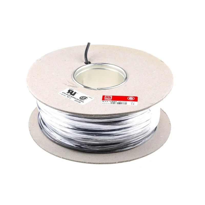 RS PRO Black 4 mm² Tri-Rated Hook Up Wire, 12 AWG, 52/0.3 mm Strands, 100 m, Polyvinyl Chloride 811-1442