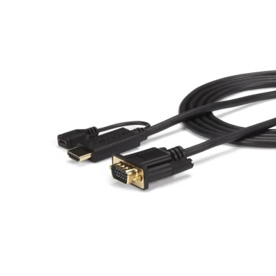 RS PRO 1 Port HDMI to VGA Adapter Cable 1.829 m Length 1920 x 1200 Pixel Maximum Resolution HD2VGAMM6