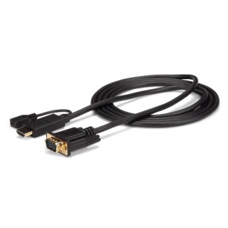 RS PRO 1 Port HDMI to VGA Adapter Cable 900 mm Length 1920 x 1200 pixel Maximum Resolution HD2VGAMM3