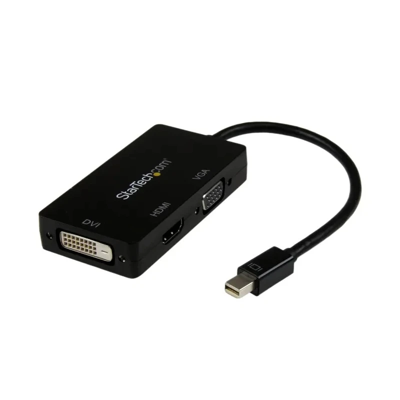 StarTech.com 3 Port Mini DisplayPort to DVI, HDMI, VGA Adapter 150mm Cable Length 1920 x 1200 Pixel Maximum MDP2VGDVHD
